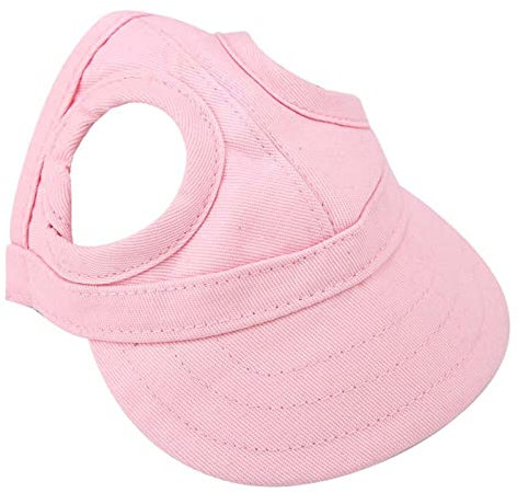 Sunicon Casquette de Baseball pour Chien et Chat, Taille M, Rose, Confortable et Résistant à l'UV