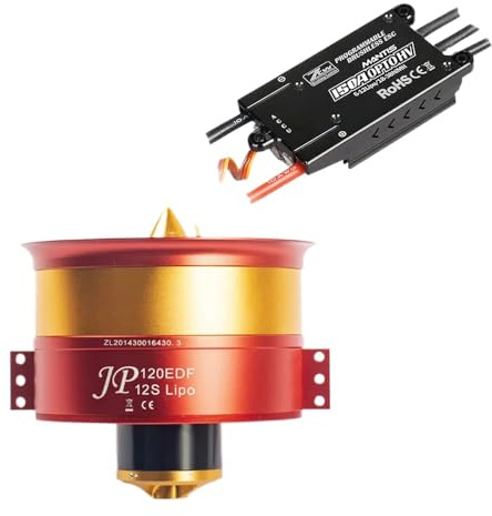 RC Electric Ducted Fan Plane Setup 50V 142A 7100W 9.3KG With 12 120mm EDF And 750KV 5060 Motor(CCW EDF 12S and 150A)