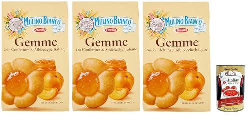 Italian Gourmet Dolcetti Gemme Follini biscotti mit Aprikose fein 3 x 200g