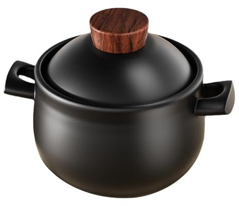 Tazón de cerámica for servir sopa, tazón for microondas, cazuela de olla de cocina, olla caliente de cerámica japonesa Donabe, olla de barro de barro, olla Donabe, olla for estofado, olla for sopa, ol