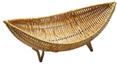 PEPLAYTAL Plato De Frutas De Ratán Para Mesa De Servicio Cesta Para Almacenar Alimentos Cesta De Ratán Vintage Para Uso Cocina