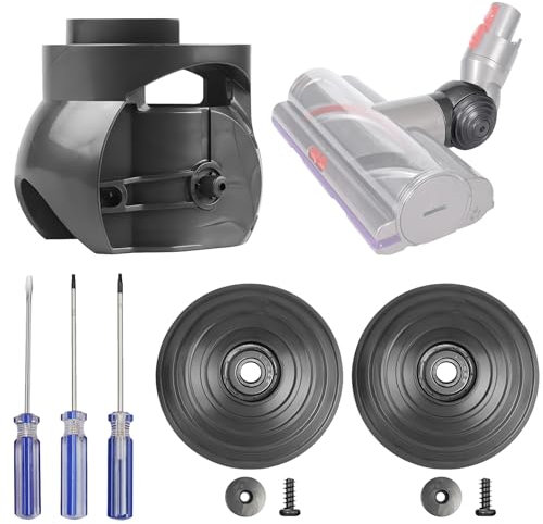 V-Ball-Räder + Staubsaugerkopfanschluss für Dyson V10 V11 V15 Ersatzteile, 100 W Reinigungskopf mit hohem Drehmoment Ersatz-Ballrad Kompatibel mit Dyson V10 V11 V15