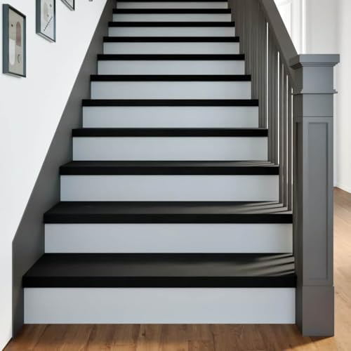 AJJHUUKI Forniture per la casa-gradini-gradini per scale 8 pz marrone scuro 100x30x2 cm legno massello rovere