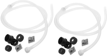 Yardenfun 2Sets Soap Dispenser Hose Kit Under Sink Extension Tube with Check Valve Pump for Easy Installation Kitchen Bathroom Versatile Sink Accessories