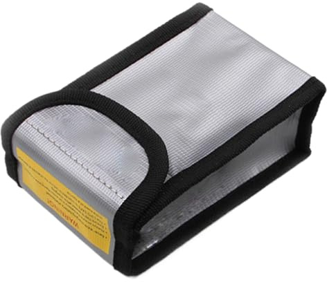Yaztauho Akku Tasche, Feuerfestem Batteriebehälter, Batteriespeicherbeutel Feuerfeste Für Den Transport Und Die Aufladung, 115x100x75MM