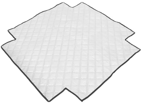 Housse Isolante pour Congélateur Argentée, 1 Pc, Oxford | Feuille Aluminium, Nettoyage Facile, Usage Polyvalent, pour Vitrines et Réfrigérateurs Domestiques