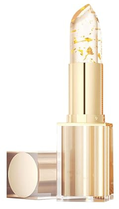 Thermoaktiver PH Lippenstift mit Farbwechsel - 24 Stunden Halt Lip Balm | Blattgold Lipstick Color-Changing | Feuchtigkeitsspendender Lippenbalsam & PH-Adaptiver Lippenstift für Damen (1PC)
