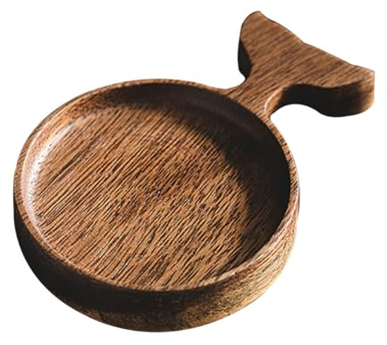 WOFASHPURET Plato de Madera en Forma de Pez Pequeño, Cuenco para Salsa y Condimentos, Utensilio de Cocina Japonés Multifuncional para Aperitivos y Uso en Restaurante o Hogar, 1 Unidad