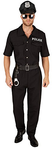 dressforfun tectake Herrenkostüm Polizist | Uniform inkl. Kunstleder Gürtel (L | Nr. 301436)