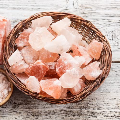 Himalayan Salt chunks Rock salt food grade bath spa multi purpose 1 Kg pack mix size stones from Punjab, Pakistan