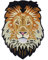 Lion Embroidery Iron on Back Patches Embroidered Applique Repair Badges for Clothes Sticker Sewing Accessories 1piece