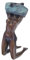 Antike Fundgrube Bronze Figur Frau entkleidender Frauenakt erotische Skulptur | 7x17x10 cm (8510)
