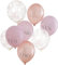 Luftballons JGA/Konfettiballons Statement TEAM BRIDE rosa blush rosé-gold kupfer helium-fähig - Raumdeko Dekoration Accessoires & Zubehör Junggesellen-Abschied Party Frauen Braut 8 Ballons