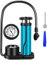 JZK Bike Foot Pump with Pressure Gauge, footballs basketball Ball pump, Portable Mini Bike Tire Air Pump Bicycle Floor Pump