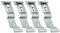Autodomy Pack 4 Unidades Soporte Matricula Remolque 125x25 mm | Portamatriculas Remolque Universal de Acero Inoxidable + 8 Tornillos | Portamatriculas Coche, Remolque, Camión