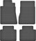 Gummimatten Fußmatten Hoher Rand 15 mm für Mercedes E W123 / W124 - Passgenau
