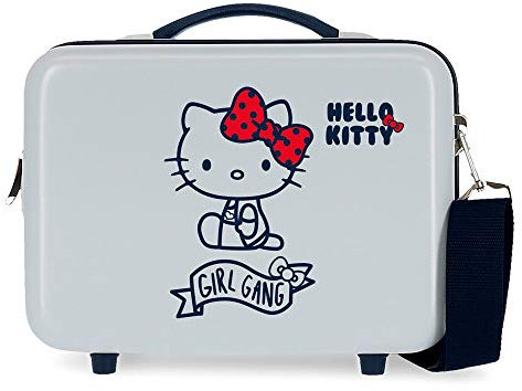 Hello Kitty Girl Gang Beauty case adattabile, 29 x 21 x 15 cm Azzurro Chiaro