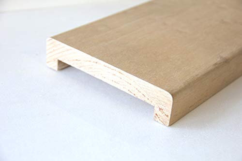 Coprimuretto Massello In Legno Non Verniciato mm. 30X155X2500 Per Muro Da mm. 130 (Prezzo Per ml. 2, 5)
