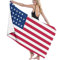 Strandtücher,Amerikanische Usa-Flagge Tragbar Sand Proof Ultra Leicht Und Schnelltrocknend Ideal Als Strandtuch,Reisetuch,Saunatuch,Badetuch,Picknick 130×80cm