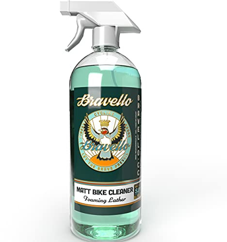 Bravello Bike Cleaner Foaming Cleaning Spray, Powerful Premium Matt Bike Frame Foam Cleaner & Bike Degreaser, Suitable For All Road Bikes, MTB's & Electric Bikes (1L)