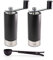 Peugeot Isen u'Select Salt & Pepper Mill Gift Set, 18cm-7in, Black - With Stainless Steel Spice Scoop & Clip