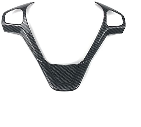 SFUOE Lenkradabdeckung Pailletten-Trim-Aufkleber Fit for Ford Fiesta MK7 2009-2017. Ecosport 2012-2017. (Color Name : C Type Carbon Fiber)