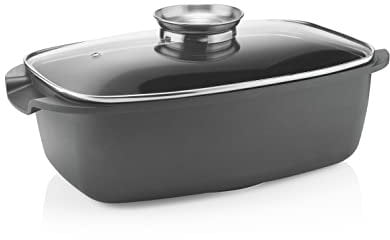 Rostiera Alta Con Coperchio Cook&Space Nero
