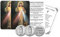 Göttliche Barmherzigkeit Chaplet – mit geprägter Medaille, Jesus Christus Münze,Jesus I Trust In You Token, göttliche Barmherzigkeit Gebetskarten Heiligkatholisch Set mit 7 Stück