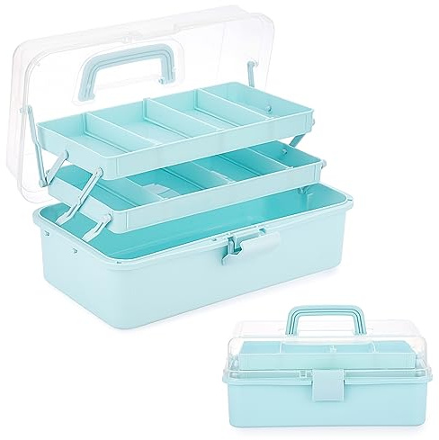 BTSKY 3-Layer Plastic Dividing Storage Box Craft Organizer and Storage