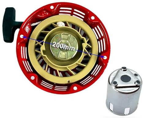 21,5 CM Seilzugstarter + Starterglocke kompatibel mit Honda Motor GX340 GX390 9-13 PS