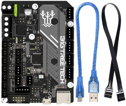 BIGTREETECH SKR Mini E3 V3.0 Control Board with TMC2209 UART Stepper Driver Upgrade 32Bit Silent Board Compatible Ender3 V2, Ender3 Pro, Ender3 V2 3D Printer(with Cable adapts to ender3 v2 screen)