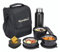 SIGNORA WARE Monarch Premium Microwave Safe Lunch Box (3 Stainless Steel Containers + Pickle Box + Steel Bottle + Insulated Bag, 500Ml+350Ml+200Ml+100Ml +700Ml Bottle,Set of 5,Black Office Series)