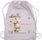 Turnbeutel Rucksack - Ostergeschenke Ostern - Hase Süß Kinder personalisiert I Osterhase - Unisize - Pastell Rosa - stoffbeutel name kindergarten osterhasentasche oster bunny sportbeutel