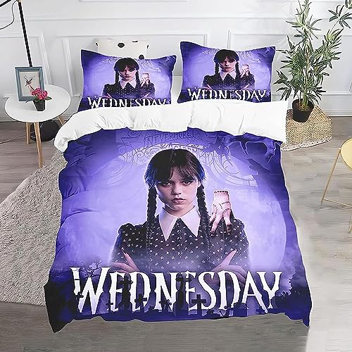 ORTIZE Mädchen bettwäsche 135x200 Horrorfilm Bettbezug Set Kinderbettwäsche Mit 1 Kissenbezüge 80 x 80,#3,Schlafzimmer Atmungsaktiv Mikrofaser Bettwäsche Bettbezug Mit Reißverschluss