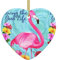 Flamingo Blumen Weihnachtsschmuck Christbaumschmuck Personalisierte Weihnachtsschmuck Halloween Baumschmuck