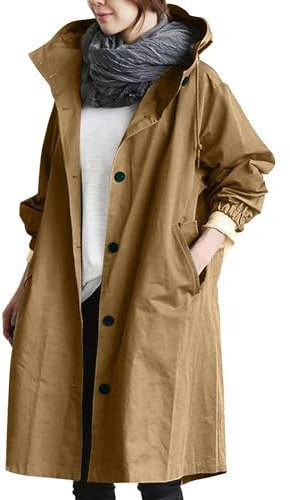 Manteau De Pluie Femme Coupe Vent Veste Imperméable Longue Vetements Impermeable Imperméables Manteaux K-Way À Capuche Ciré Poncho Veste de Hiver Long