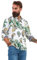 Joe Browns Herren Sunflower Monstera Leaf Print Langarmshirt Hemd, weiß, XXL