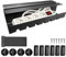Baxcdyswe Kabelkanal Schreibtisch, 2er Set Schwarz Kabelmanagement, Kabel Organizer, Cable Management, Kabelwanne für Kabelorganisation und Steckdosenleisten am Arbeitsplatz for Home Office Under Desk