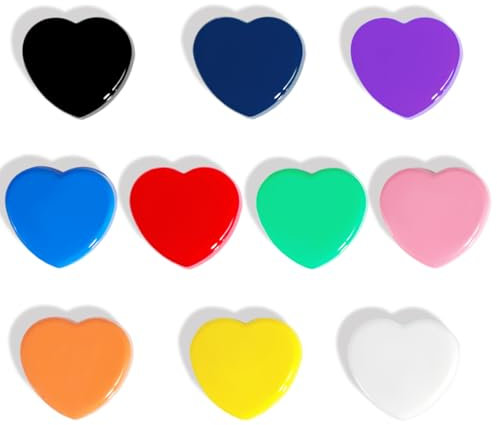 ZDZBLX 10 Pack 10 Colors Fridge Magnets Strong Magnet Small Magnets Whiteboard Magnets Heavy Duty Magnets for Whiteboard Crafts Mini Magnets for Adults, Cute Tiny Craft Magnets for Fridge Notice Board