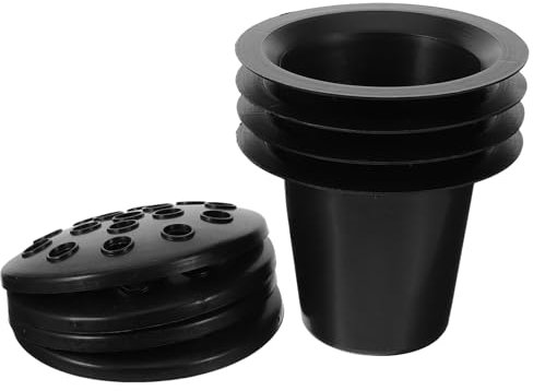 Toddmomy Cemetery Flowers Pot 4pcs Memorial Cemetery Floral Holder Plastic Planter for Grave Cemetery Decoration Grave Accessories