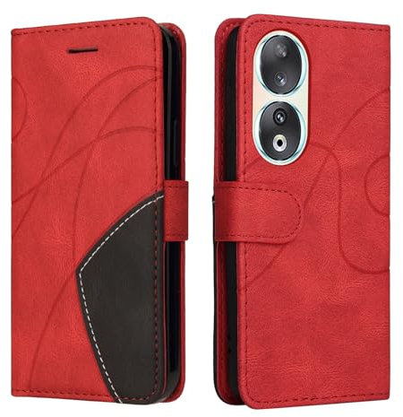 Wuhaizher Honor X7B/Honor 90 Smart Case Geometrica, antiurto custodia a portafoglio in pelle PU con slot per carte di credito pieghevole supporto magnetico antigraffio custodia per smartphone Honor