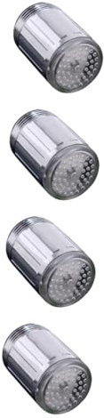 UKCOCO 4 Stück Wasserhahn Mit Farbwechsel Led-badarmatur Wasserhahn Beleuchten Leuchtender Led Licht - Badezimmer- Geführter