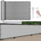 Balkon Sichtschutz mit Ösen 350 x 200 cm HDPE Gewebe, Uv-Schutz, Zaun Sichtschutz, Sichtschutz Garten, mit Kabelbinder Und Kordel, für Hofmauer Terrasse, Hellgrau