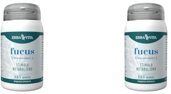 ERBA VITA Integratore Alimentare Alga Bruna-Fucus, 125 Tavolette - Stimola il metabolismo (Confezione da 2)