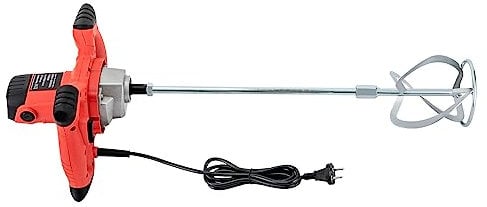 Miscelatore professionale per malta da 1500 W, ad alte prestazioni, con 930 giri/min, design ergonomico, cavo da 2 m e agitatore a forma di S, ideale per progetti di costruzione e ristrutturazione
