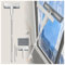 Spray Window Washing Kit with Sewage Collector and 3 Pads, 4 in 1 Glass Squeegee with Extension Pole Car Squeegee Window Cleaning Equipment