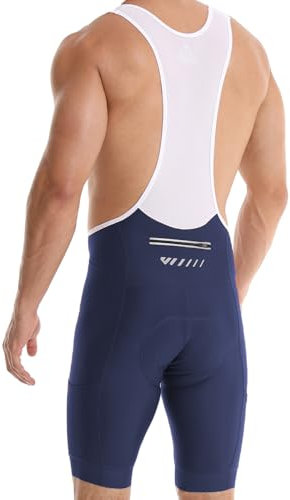 Lo.gas Pantaloncini Ciclismo Uomo Salopette da Ciclismo Imbottiti Traspiranti Asciugatura Rapida