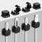 Qianyu 8 Pack Magnetic Cable Clips Cable Smooth Adjustable Under Desk Cable Management Strong Adhesive Wire Keeper Organizer Hide Charger Cord Holder for Home Desk Phone Car Wall Desktop Nightstand