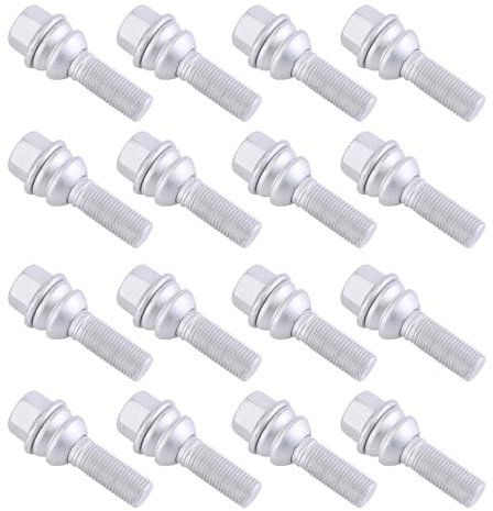 LICHENGTAI 20 Stück Radbolzen Radschraube M14 x 1,5mm Kompatibel mit Audi Q7 4LB 2006–2015 Amarok Multivan V Touareg Transporter V Bus Radschrauben Radbolzen Kugelbund