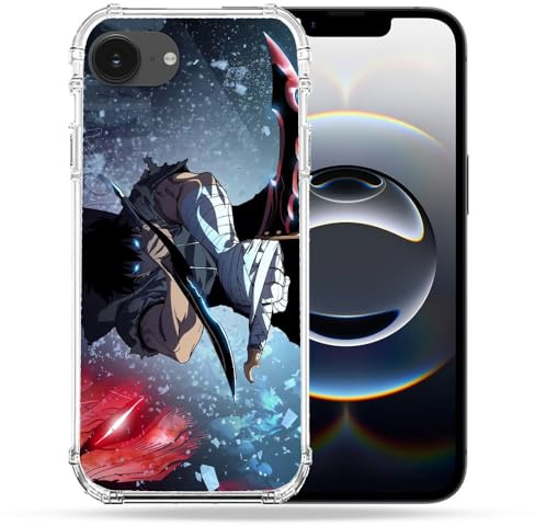 Cokitec Verstärkte Schutzhülle für iPhone 16e, Manga Solo Leveling Sung Schwert